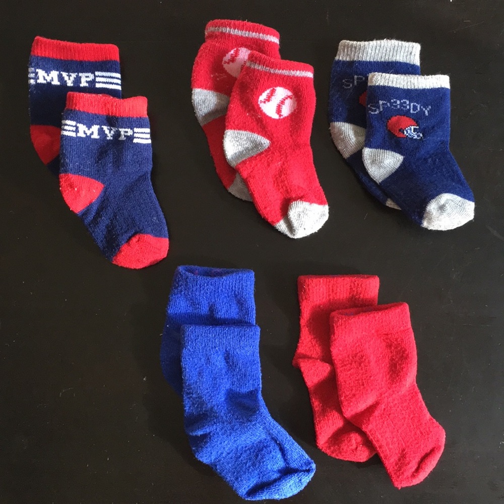 5 pack of Growing Socks, 0-24mo